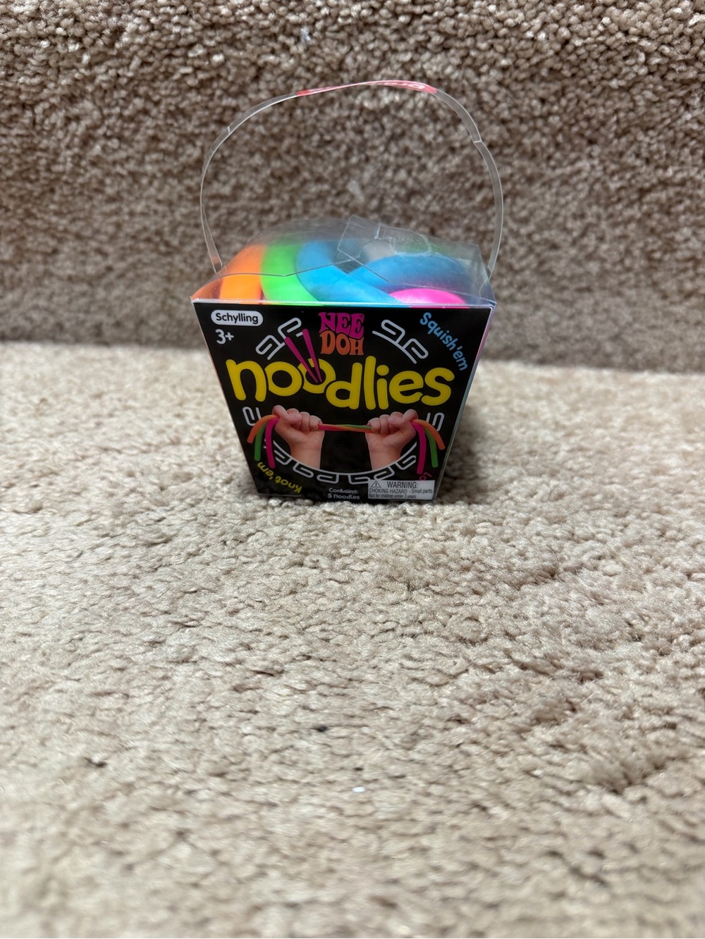 Schylling Nee Doh Noodlies Rainbow Squishy Toy - Multicolor